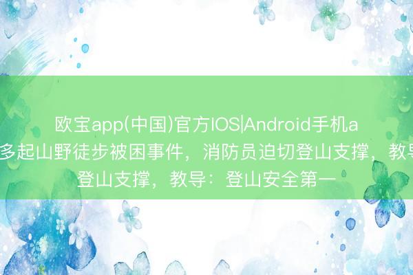 欧宝app(中国)官方IOS|Android手机app下载 武汉发生多起山野徒步被困事件，消防员迫切登山支撑，教导：登山安全第一