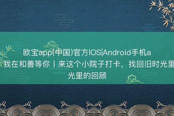 欧宝app(中国)官方IOS|Android手机app下载 我在和善等你丨来这个小院子打卡，找回旧时光里的回顾