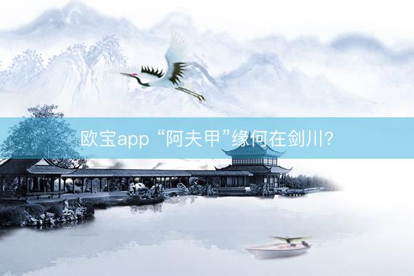 欧宝app “阿夫甲”缘何在剑川？