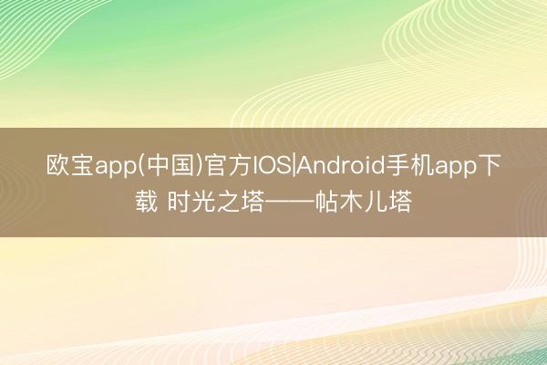 欧宝app(中国)官方IOS|Android手机app下载 时光之塔——帖木儿塔