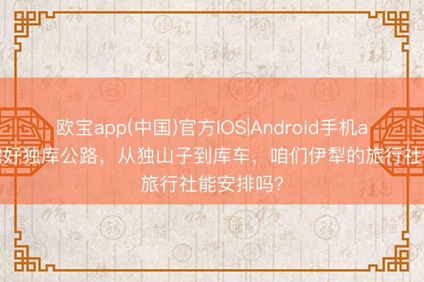 欧宝app(中国)官方IOS|Android手机app下载 完好独库公路，从独山子到库车，咱们伊犁的旅行社能安排吗？