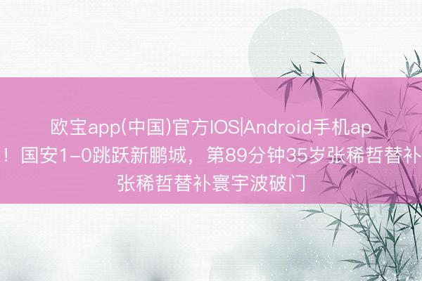 欧宝app(中国)官方IOS|Android手机app下载 绝杀！国安1-0跳跃新鹏城，第89分钟35岁张稀哲替补寰宇波破门