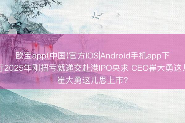 欧宝app(中国)官方IOS|Android手机app下载 T3出行2025年刚扭亏就递交赴港IPO央求 CEO崔大勇这儿思上市?